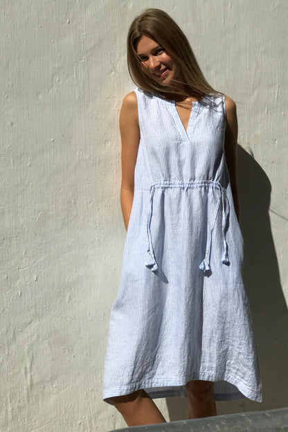 Baby Blue Stripe Dress