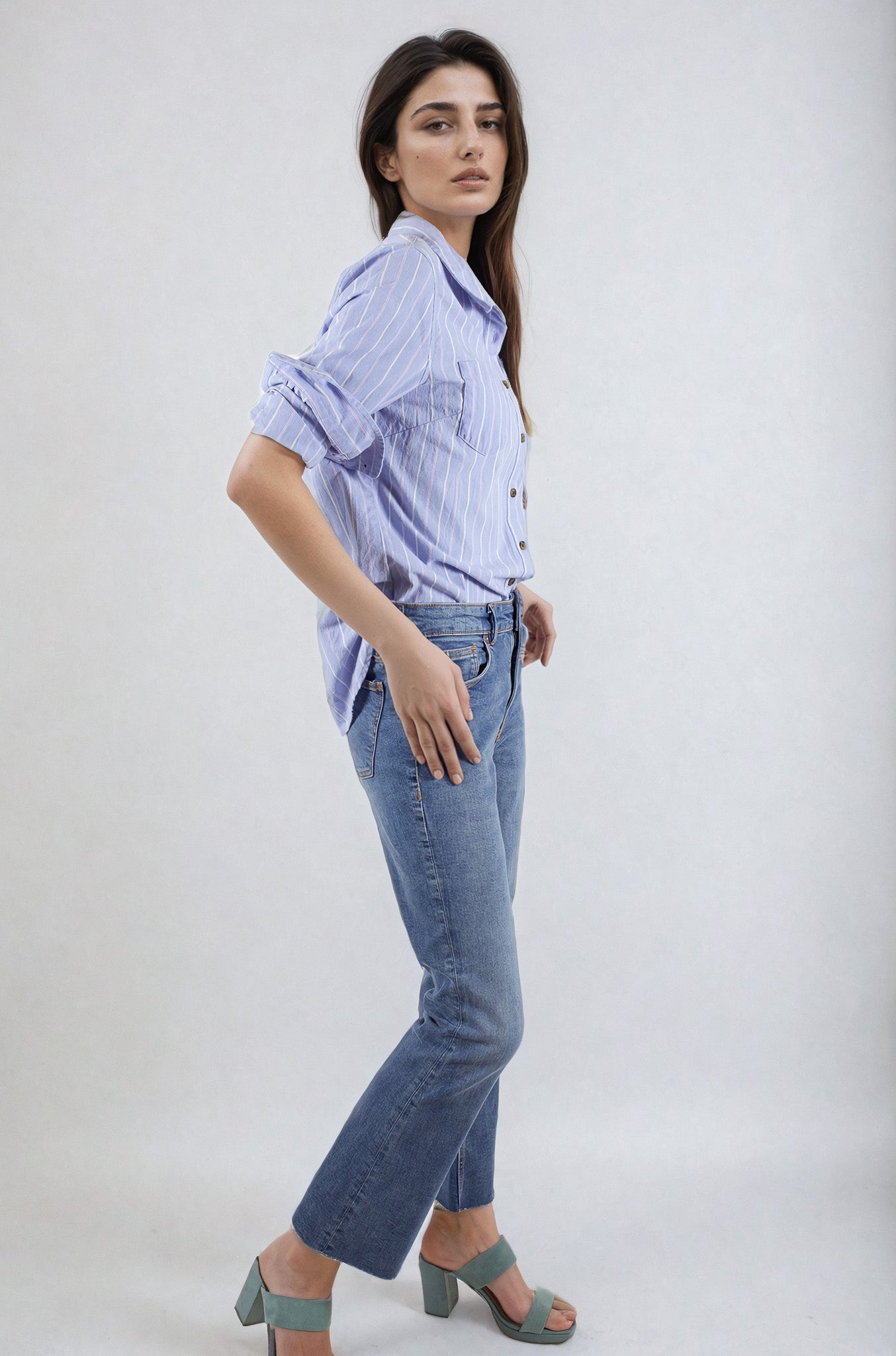 Multi Stripe Cotton Shirt