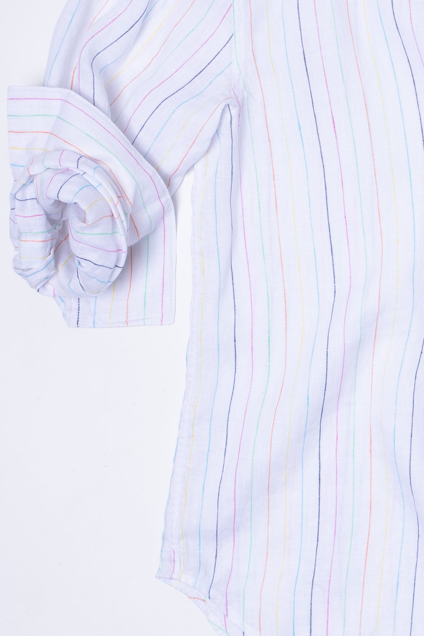 Multi Pin Stripe Oversized Popover Top