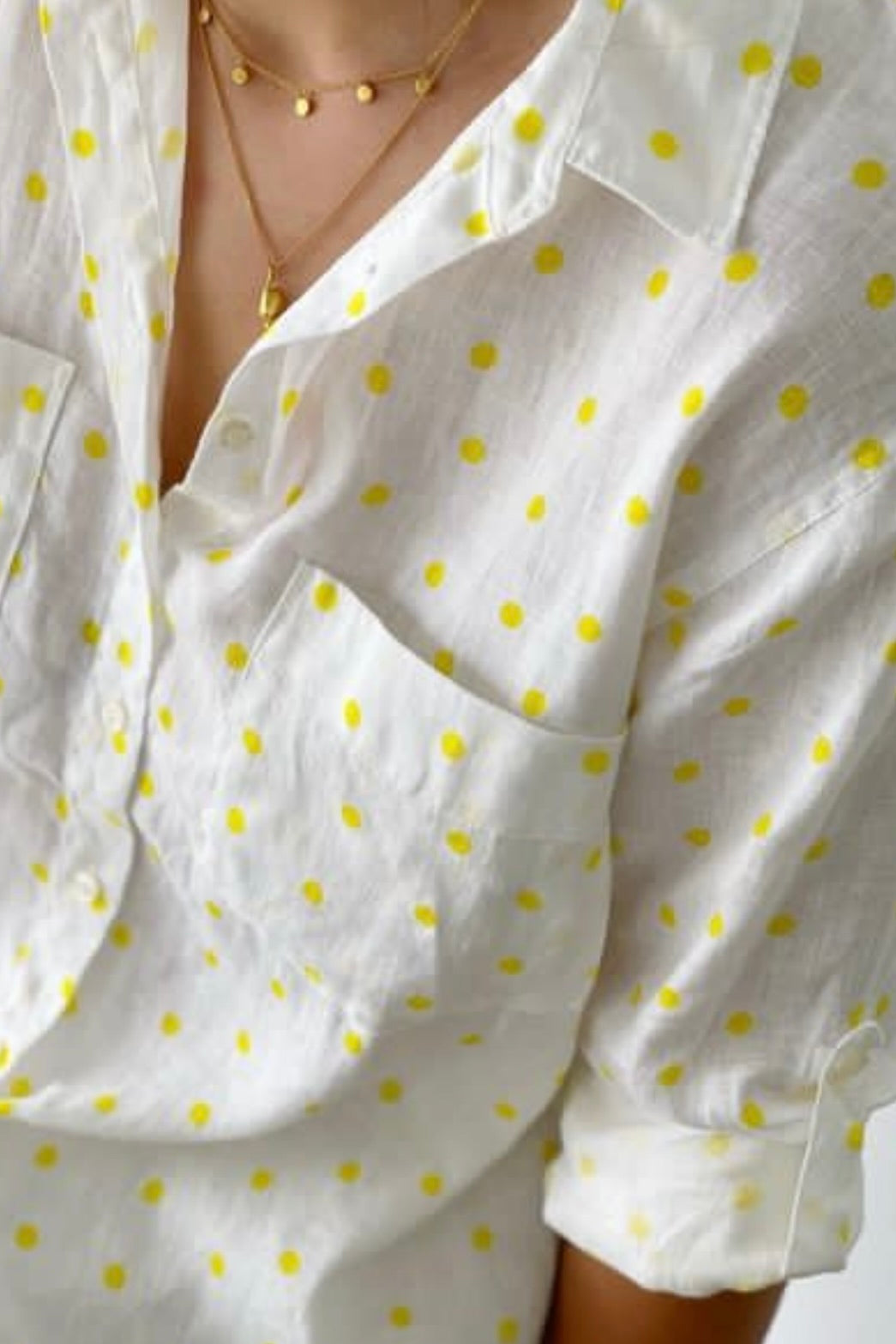 Sunshine Spot Boyfriend Linen Shirt