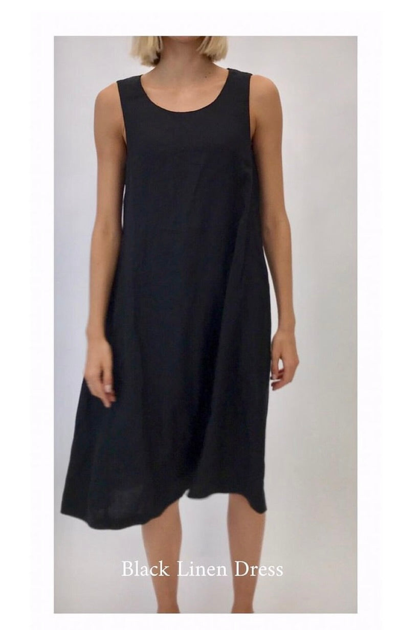 Black Linen Dress