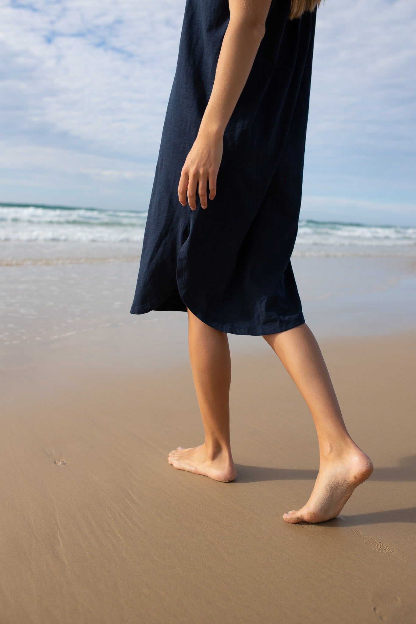 Navy Midi Lounge Dress