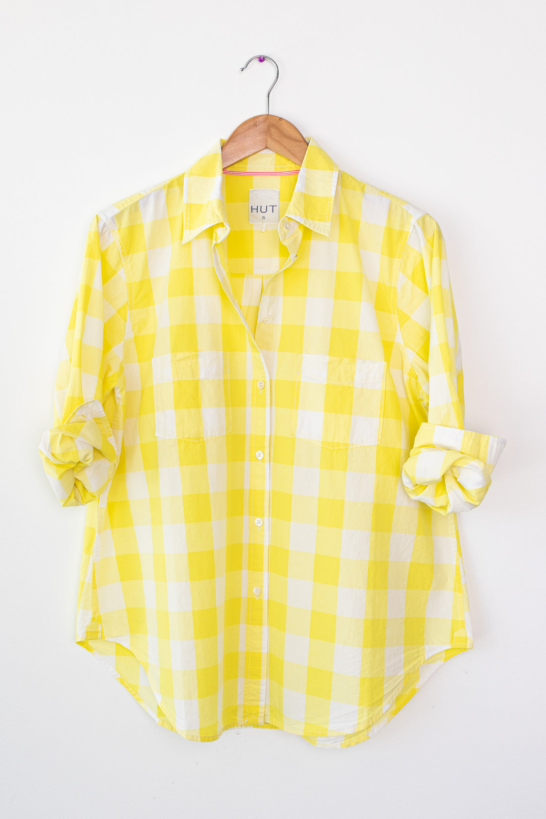 Lemon Gingham Sophia Shirt