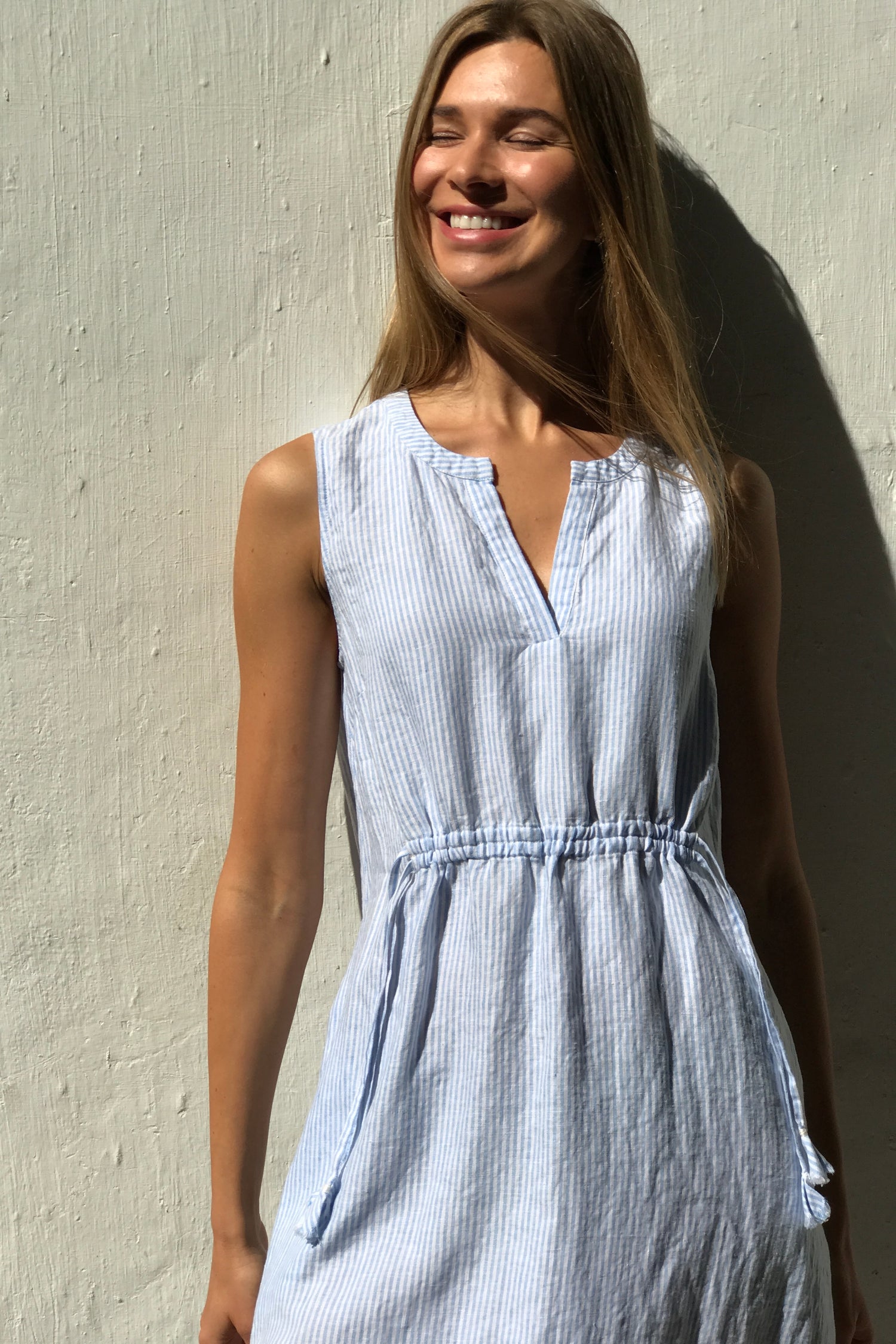 Baby Blue Stripe Dress