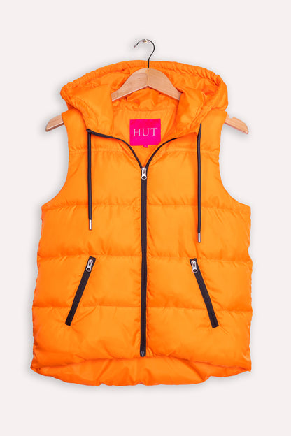 Tangerine Puffer Vest