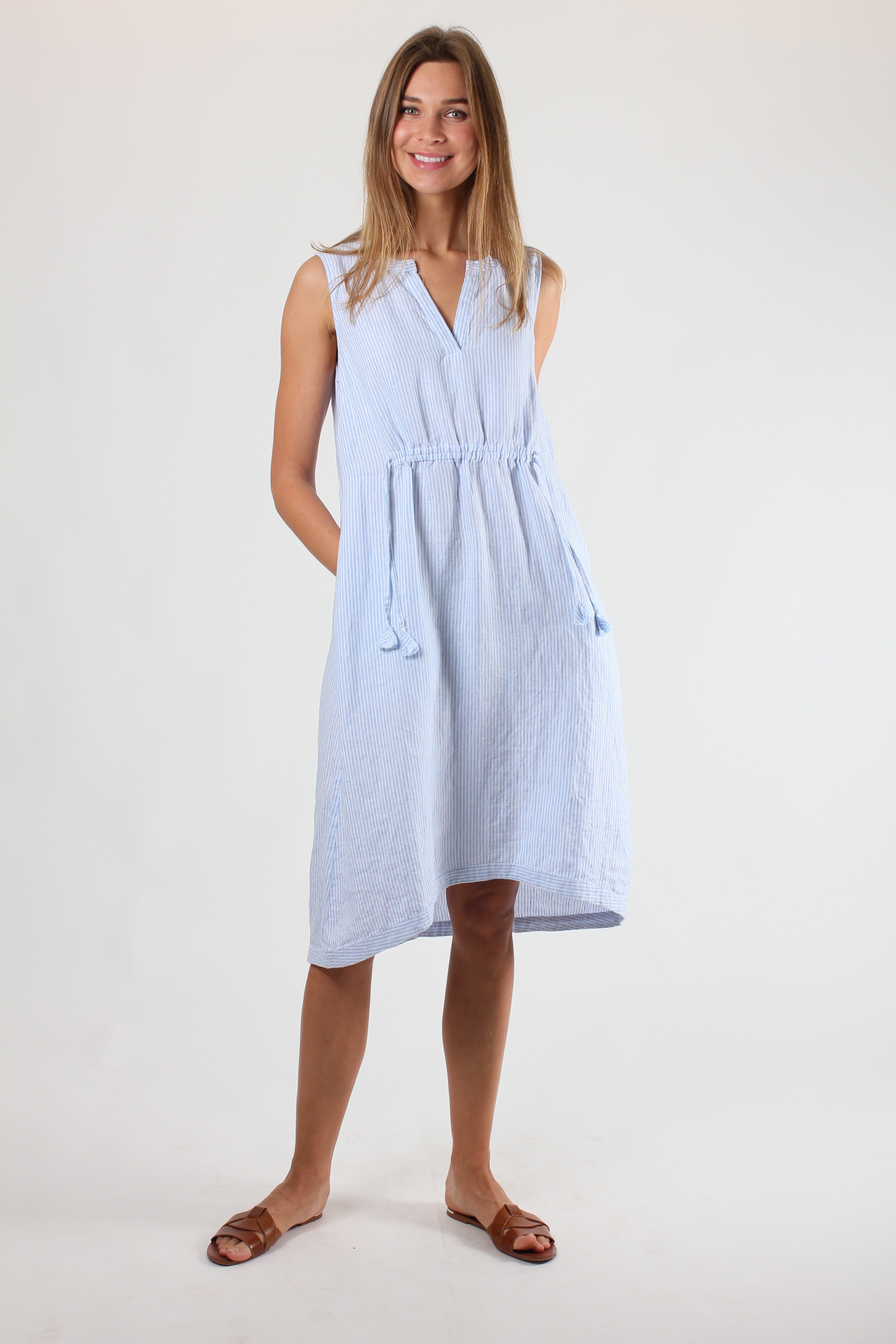 Baby Blue Stripe Dress